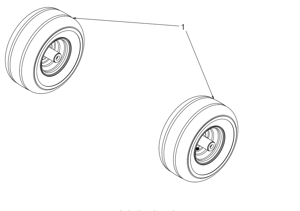 Wheels-Front Diagram and Parts List for Z-FORCELX54KW (17AIDAUC010)(2018) Cub Cadet Lawn Tractor
